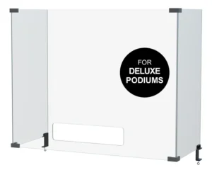 3 Panel Sneeze Guard for Deluxe Podiums